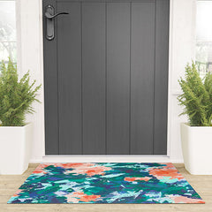 83 Oranges Blossomed Garden Welcome Mat