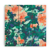 83 Oranges Blossomed Garden Wood Wall Mural