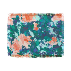 83 Oranges Blossomed Garden Throw Blanket