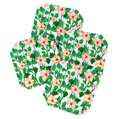 83 Oranges Blush Blossom Coaster Set
