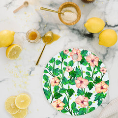 83 Oranges Blush Blossom Cutting Board Round