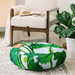 83 Oranges Blush Blossom Floor Pillow Round