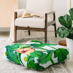 83 Oranges Blush Blossom Floor Pillow Square