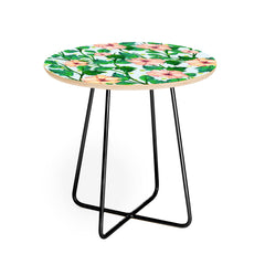 83 Oranges Blush Blossom Round Side Table