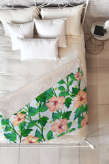 83 Oranges Blush Blossom Fleece Throw Blanket