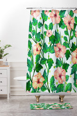 83 Oranges Blush Blossom Memory Foam Bath Mat