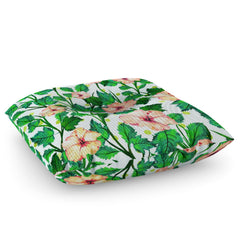83 Oranges Blush Blossom Floor Pillow Square