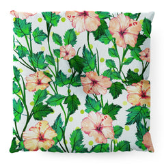 83 Oranges Blush Blossom Floor Pillow Square