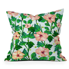 83 Oranges Blush Blossom Outdoor Throw Pillow