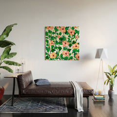 83 Oranges Blush Blossom Wood Wall Mural