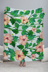 83 Oranges Blush Blossom Throw Blanket