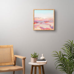 83 Oranges Blush Clouds Framed Wall Art