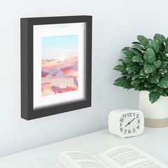83 Oranges Blush Clouds Recessed Framing Rectangle