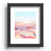 83 Oranges Blush Clouds Recessed Framing Rectangle