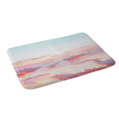 83 Oranges Blush Clouds Memory Foam Bath Mat