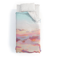 83 Oranges Blush Clouds Duvet Cover