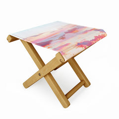 83 Oranges Blush Clouds Folding Stool