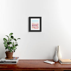83 Oranges Blush Clouds Framed Art Print
