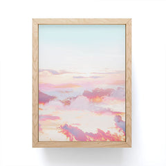 83 Oranges Blush Clouds Framed Mini Art Print