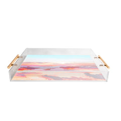 83 Oranges Blush Clouds Acrylic Tray