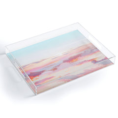83 Oranges Blush Clouds Acrylic Tray