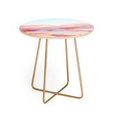 83 Oranges Blush Clouds Round Side Table