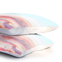83 Oranges Blush Clouds Pillow Shams