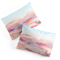 83 Oranges Blush Clouds Pillow Shams