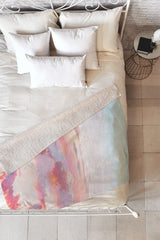 83 Oranges Blush Clouds Fleece Throw Blanket