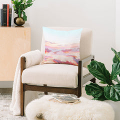 83 Oranges Blush Clouds Throw Pillow