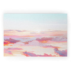 83 Oranges Blush Clouds Welcome Mat