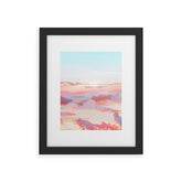 83 Oranges Blush Clouds Framed Art Print