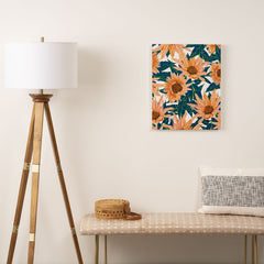 83 Oranges Blush Sunflowers Art Canvas