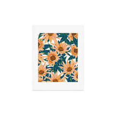 83 Oranges Blush Sunflowers Art Print