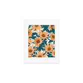 83 Oranges Blush Sunflowers Art Print