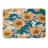83 Oranges Blush Sunflowers Memory Foam Bath Mat
