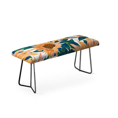 83 Oranges Blush Sunflowers Bench