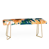 83 Oranges Blush Sunflowers Bench