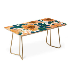 83 Oranges Blush Sunflowers Coffee Table