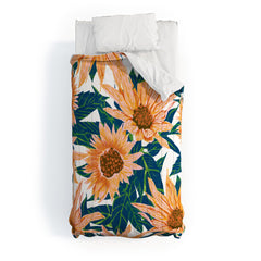 83 Oranges Blush Sunflowers Comforter