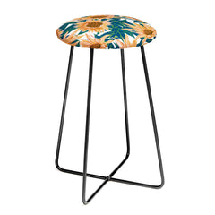83 Oranges Blush Sunflowers Counter Stool