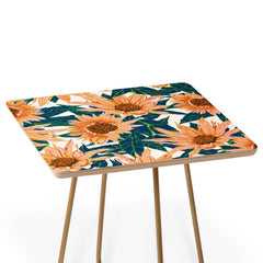 83 Oranges Blush Sunflowers Side Table