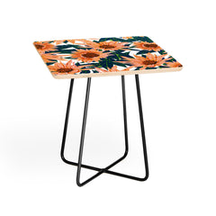 83 Oranges Blush Sunflowers Side Table