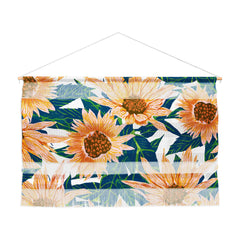 83 Oranges Blush Sunflowers Wall Hanging Landscape