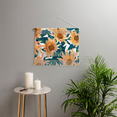 83 Oranges Blush Sunflowers Wall Hanging Landscape