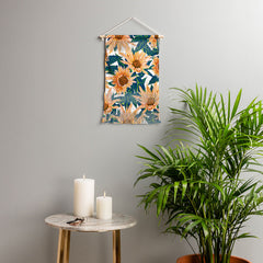 83 Oranges Blush Sunflowers Wall Hanging Portrait