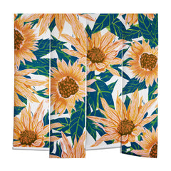 83 Oranges Blush Sunflowers Wall Mural