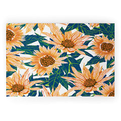 83 Oranges Blush Sunflowers Welcome Mat