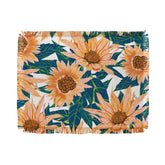 83 Oranges Blush Sunflowers Throw Blanket