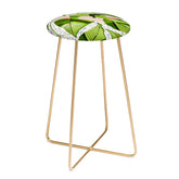 83 Oranges Blushing Leaves Counter Stool